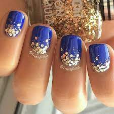R ul pintado de azul rea de matemticas 5. Azul Rey Y Dorado Unas Azules Decoradas Unas Azules Unas Azul Con Dorado