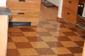 A Clients Unique Checkerboard Layout Is Of The Oceano And Night Cork Floor Tiles Cork Tiles Are Perfect For The Kitchen Cork Flooring Flooring Cork Wall Tiles