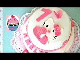 Diy Fondanttorte I Motivtorte I Hello Kitty I 1 Geburtstag I 2 Stockige Torte Motivtorte 2 Stockige Torte Geburtstag Kuchen