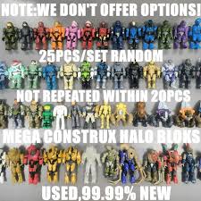 25PC Random Mega Construx Halo Blok UNSC Spartan Marine Elite Grunt Master  Chief