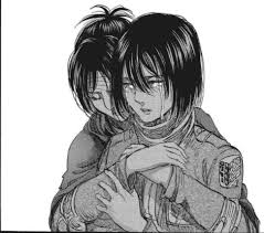Hange Hugging Mikasa In 2021 Attack On Titan Anime Attack On Titan Art Attack On Titan Shingeki no kyojin or attack on titan belongs to isayama hajime miakasa ackerman manga chapter 101 lineart and coloring by enara123 you can.