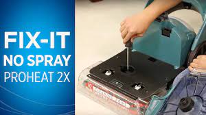 What To Do If My Proheat 2x Deep Cleaner Has No Spray Bissell Youtube