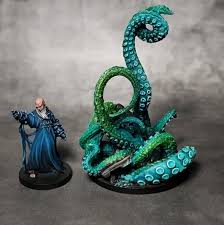 First Survivor Baldric Of The Zombicideblackplague Box Commission Paintjob Are Done Day Of The Tentacle Tentacle Monster Art Painting