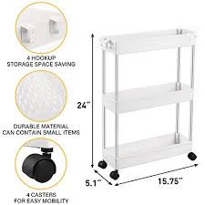 Kitchen shelving and accessories the importance of kitchen shelving open kitchen shelves‚ open shelving kitchen‚ stainless steel g r u n d t a l. Spacekeeper 3 Tier Slim Storage Cart Mobile Shelving Unit Organizer Slide Out Storage Rolling Utility Cart Tower Rack For Kitchen Bathroom Laundry Narrow Places Plastic Stainless Steel White Pricepulse