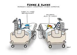 Qua humor lijkt het wel een beetje oorlog | de Volkskrant