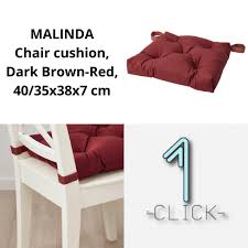 IKEA MALINDA Chair cushion, 40/35x38x7 cm