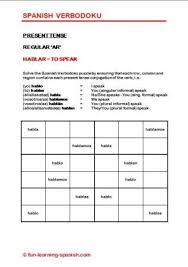 Maybe you would like to learn more about one of these? Verbodoku Spanish Verb Sudoku Puzzles