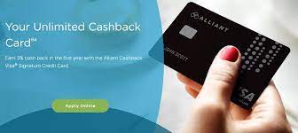 Alliant offers one of the best flat rate cash back credit cards on the market. Alliant Cashback Visa Signature Card Earn 3 Cash Back First Year
