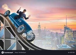 Premium Businessman Driving Sports Car On Roller Coaster Photo Download In Png Jpg Format Sports Car Roller Coaster Photo