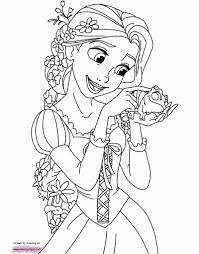 Simple tangled coloring page for children with a horse. Disney Tangled The Series Coloring Pages Novocom Top