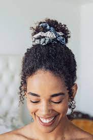 Scrunchies Metallic Black Gray Scrunchie Hairstyles Natural Hair Styles Curly Hair Styles Naturally