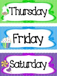 Get to know the days of the week with these free calendar toppers. Candy Themed Printable Days Of The Week Classroom Bulletin Board Set