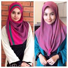 Tudung kini semakin mudah untuk digayakan. Tutorial Tudung Bawal Terkini