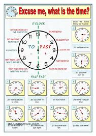 Excuse Me What Is The Time Part 1 English Language Teaching Time Worksheets Teaching English