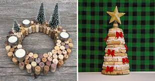 Deco noel bouchon liege bouchon de liege decoration petit jouet de noel sapin diy decoration noel a faire ornement bouchon vin Des Bouchons En Liege Dans Sa Deco Noel 8 Idees Diy