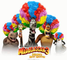 Madagascar 3 I Like To Move It Afro Circus Remix Free Madagascar 3 Printables Games Activities And Coloring Pages Madagascar Party Circus Theme Party Circus Party Supplies