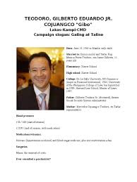 Gilbert gibo teodoro‏ @president_gibo 9 мая 2010 г. Teodoro Corruption Taxes