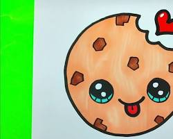 Kolay kurabiye çizimi resmi