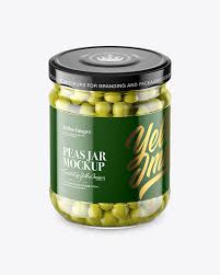 Download Clear Glass Jar With Green Peas Mockup In Jar Mockups On Yellow Images Object Mockups PSD Mockup Templates