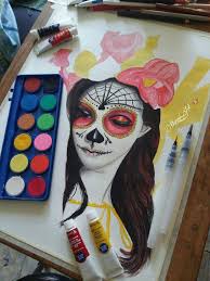 La Catrina watercolor
