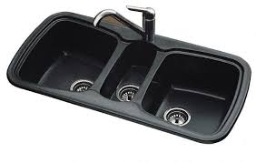 triple bowl kitchen sink onice