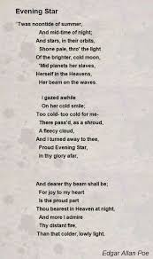 Edgar Allen Poe Poe Poems About Stars Edgar Allan Poe
