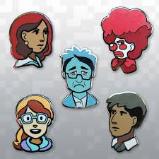 Thimbleweed Park Magnet Set Playable Character Magnet Set Park