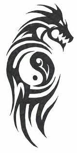 Découvrez vos propres épingles sur pinterest et enregistrezles. Tribal Dragon With Yin Yang Symbol Tattoo Design