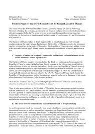 Why drugs should be legalized : Position Paper For The Fourth Committee Of The General Munol
