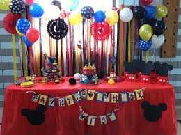 Mickey Mouse Cake Table Kids Party Decorations Mickey Party Girls Birthday Party