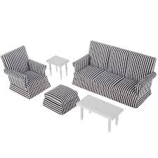 White stripes as seen below make the decor of the living area look bright and very. Miniature Striped Living Room Furniture Hobby Lobby 644906