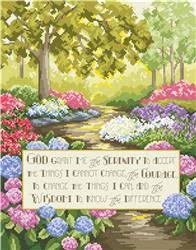 God grant me serenity to accept what i cannot change, courage to change the things i can, and the wisdom to know the difference easy on the eyes and quick to finish, stamped cross stitch is a wonderful way for. Serenity Prayer Cross Stitch Pattern