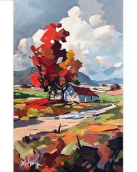 Carla Bosch Art On Instagram Awesome Autumn 28 X18 Landscape Landscapepainting Impressionism Boldim Abstract Art Painting Art Art Painting