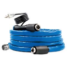 We recommend traveling with one or more hoses totaling 25 feet in length because you never know how far your camper will be parked from a city water connection. Camco Freeze Ban Heated Drinking Water Hose Camping World