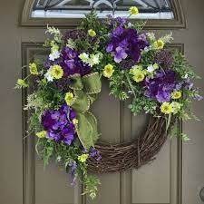We did not find results for: Floral Spring Wreath Purple And Green Flower Wreath On Grapevine Frame Spring Wreath Diy Floral Wreath Fall Decor Wreaths