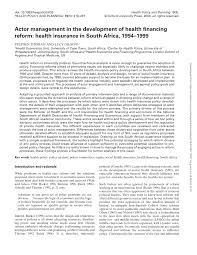 If you do not waive enrollment in the college student health insurance plan by the appropriate deadline date, you will be held responsible for the health health insurance waiver deadlines*. Pdf Actor Management In The Development Of Health Financing Reform Health Insurance In South Africa 1994 1999