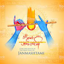 Lord Krishna Playing Bansuri Flute In Happy Janmashtami Festival Background Of India Royalty Free Lord Janmashtami Wishes Happy Janmashtami Janmashtami Images