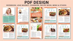 Design Pdf Lead Magnet Cookbook Recipe Ebook Fillable Workbook Cookbook Design Ebook Design Cookbook