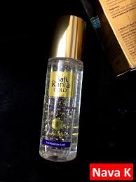 Dan kalau keluar rumah dengan solekan, ana juga mencuci semula wajah untuk mengambil wuduk setiap kali masuk waktu solat dengannya. Nava K Safi Rania Gold Beetox Esen Emas Keremajaan 100ml