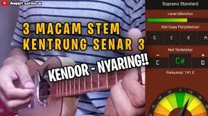 3 Jenis Steman Kentrung Senar 3 Kendor Nyaring By Anggit Satrio W Youtube