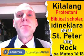 Well-known Protestant Biblical scholar (Dr. Craig Keener), declared that  St. Peter the Rock in Matthew 16:18