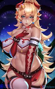 Christmas Bowsette (Gtunver) : r/bowsette