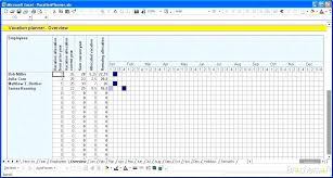 Annual Leave Planner Excel Template Ceansin Me