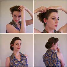 A Wild Tea Party Easy Victory Rolls For Long Hair Roll Hairstyle Loose Hairstyles Hair Styles