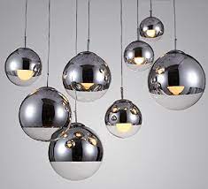 Injuicy Lighting Tom Dixon Ball Silver Electroplate Glass Bar Cafe Art Ceiling Light Penda Glass Ball Pendant Lighting Ball Pendant Lighting Glass Ball Pendant