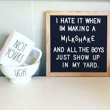 Milkshake Via Tuliprim Message Board Quotes Letter Board Felt Letter Board