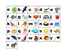 kindergarten alphabet chart