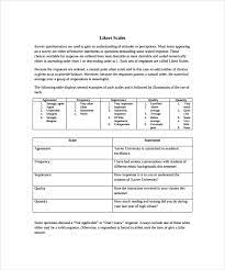 Free 8 Sample Useful Likert Scale Templates In Pdf Ms Word