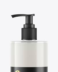 Download White Soap Bottle With Pump Mockup In Bottle Mockups On Yellow Images Object Mockups PSD Mockup Templates