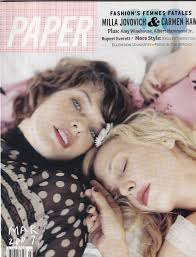 Paper Magazine Milla Jovovich Carmen Hawk March 2007 101619nonr